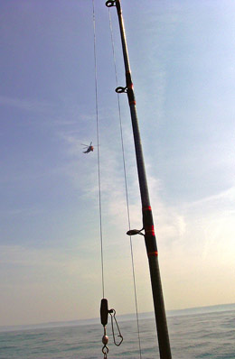 Fishing off the Atlantic Diver